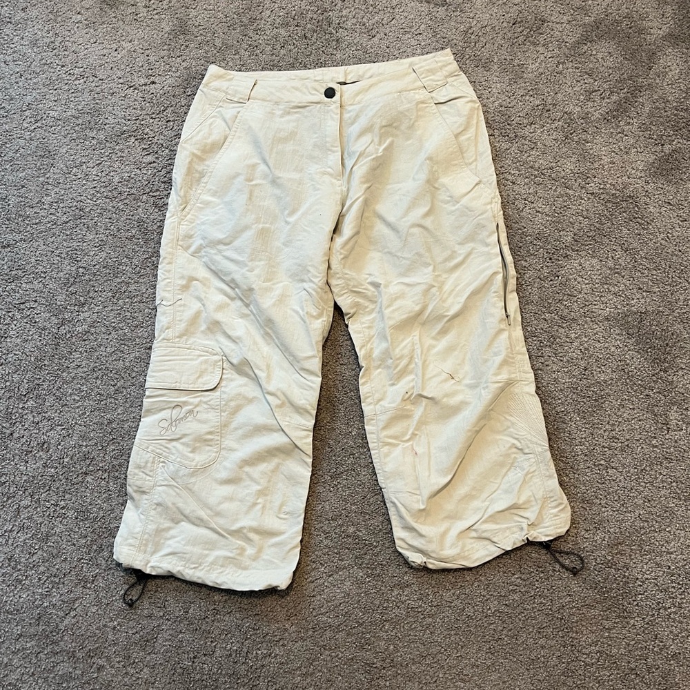Salomon size 10 Cream Cargo Pants New With Tags